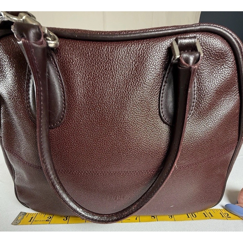FURLA Brownish Red Leather Strap Bowling Shoulder  bag with‎ strap - Picture 14 of 16